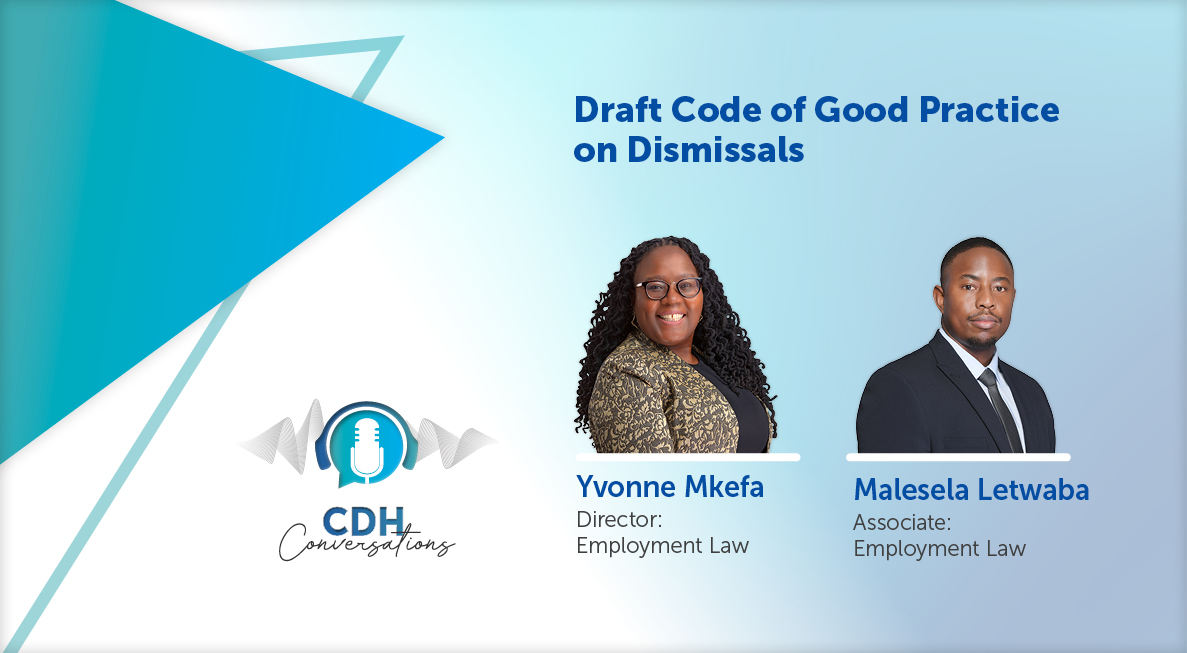 Draft Code of Good Practice on Dismissals