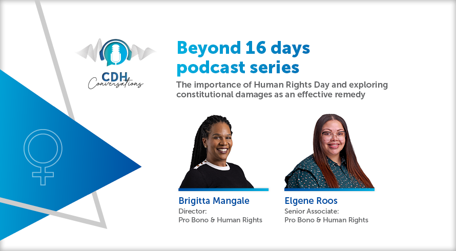 Beyond 16 Days Episode 2: The importance of Human Rights Day and exploring constitutional damages as an effective remedy